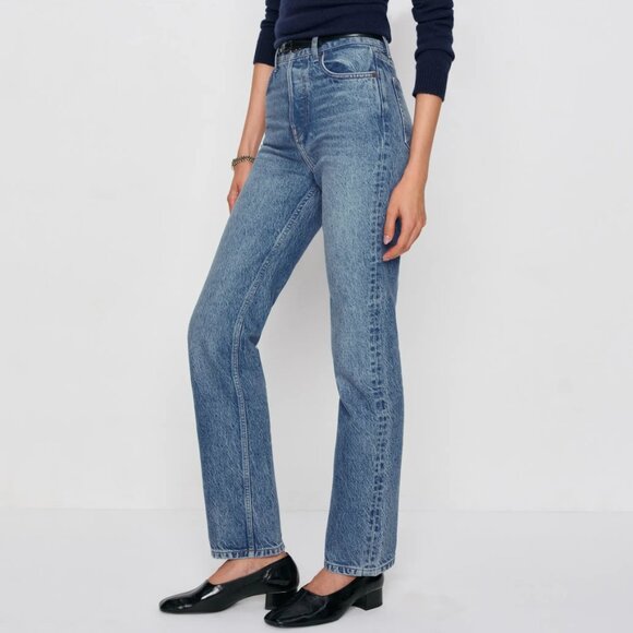 Reformation Cynthia High-Rise Straight Jeans In Colorado - Women's Size 26 NWT - Picture 1 of 11